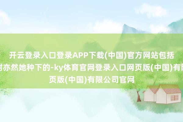 开云登录入口登录APP下载(中国)官方网站包括那颗许诺树亦然她种下的-ky体育官网登录入口网页版(中国)有限公司官网
