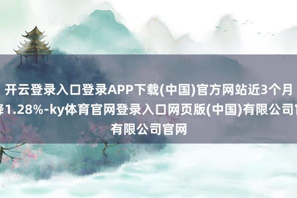 开云登录入口登录APP下载(中国)官方网站近3个月下降1.28%-ky体育官网登录入口网页版(中国)有限公司官网