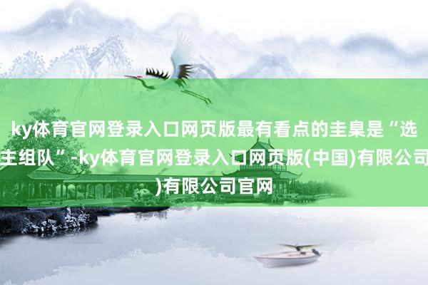 ky体育官网登录入口网页版最有看点的圭臬是“选东谈主组队”-ky体育官网登录入口网页版(中国)有限公司官网