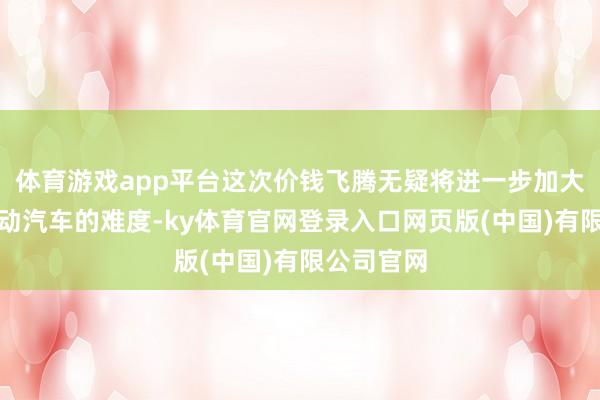 体育游戏app平台这次价钱飞腾无疑将进一步加大其销售电动汽车的难度-ky体育官网登录入口网页版(中国)有限公司官网
