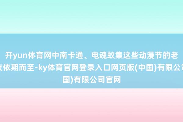开yun体育网中南卡通、电魂蚁集这些动漫节的老一又友依期而至-ky体育官网登录入口网页版(中国)有限公司官网